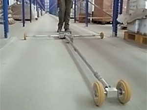 Floor Flatness Testing With Face Profileograph